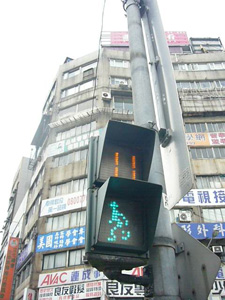 台湾の歩行者用信号